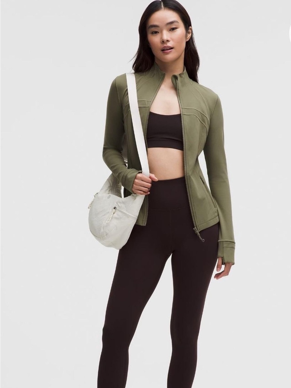 lululemon athletica Olive Green Full‑Zip Jacket